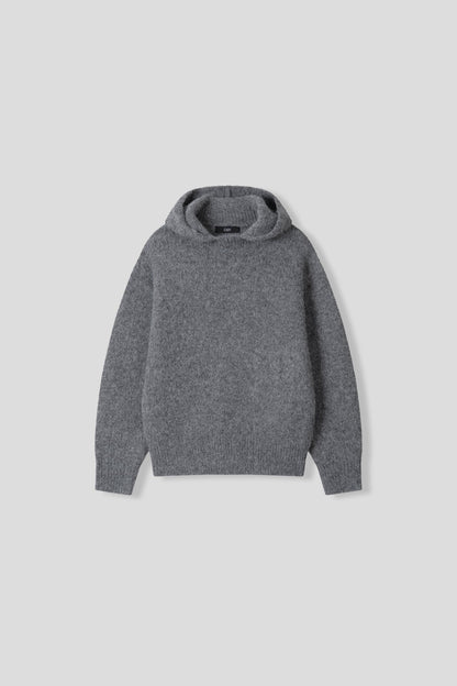 Kink Mohair Hooded Knit