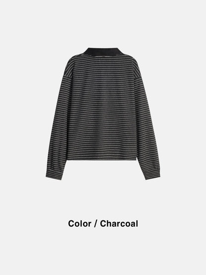 Loop Collar Cropped Tee