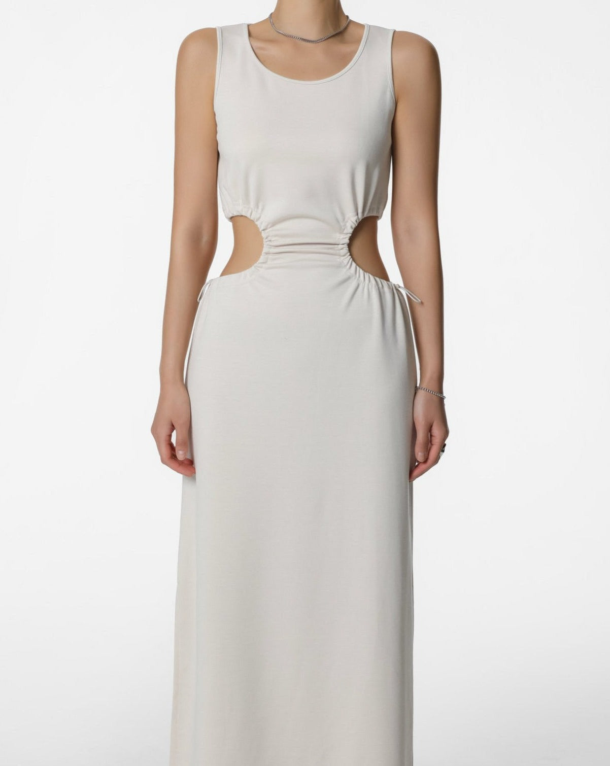 【PAPERMOON 페이퍼 문】SS / Cut - Out Jersey Maxi Sleeveless Dress