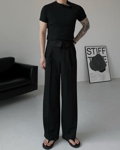 Regle Two-Tuck Wide Slacks