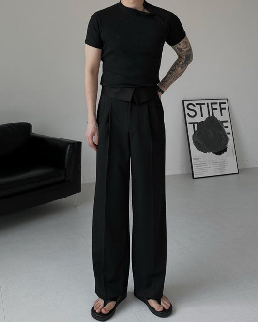 Regle Two-Tuck Wide Slacks