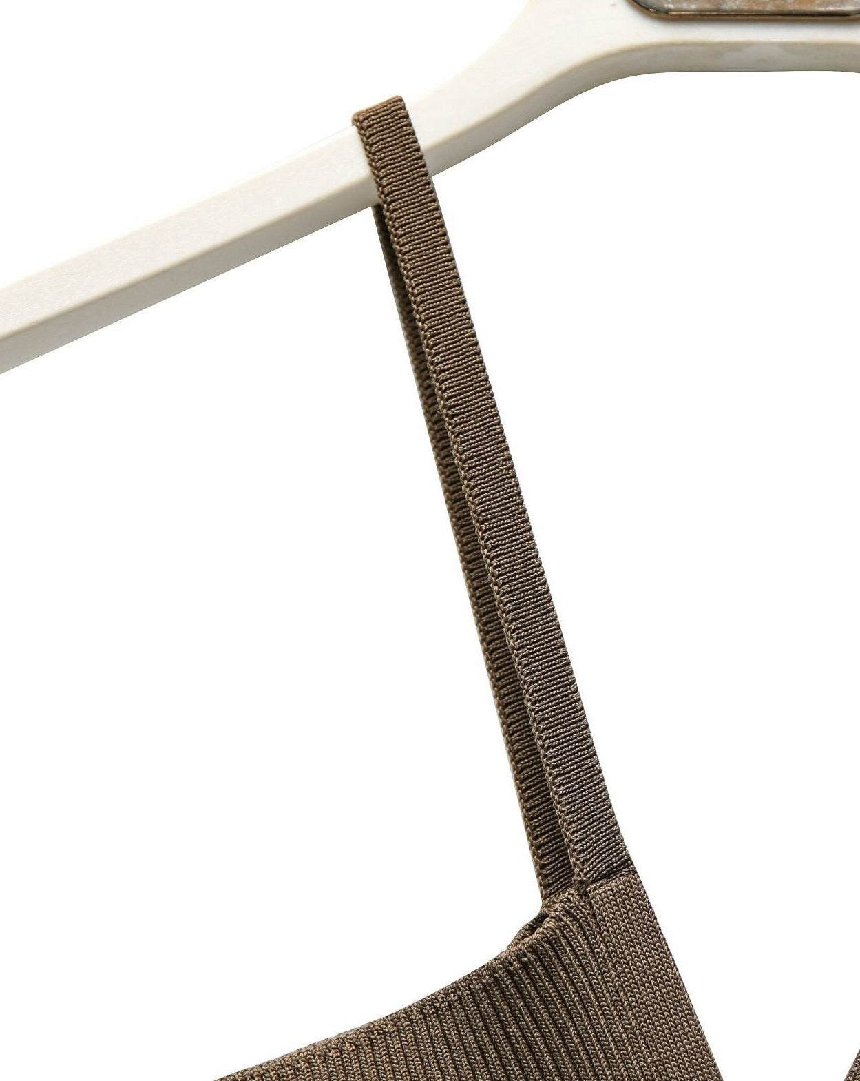 【PAPERMOON ペーパームーン】SS / V - Line Strap Ribbed Knit Sleeveless Top
