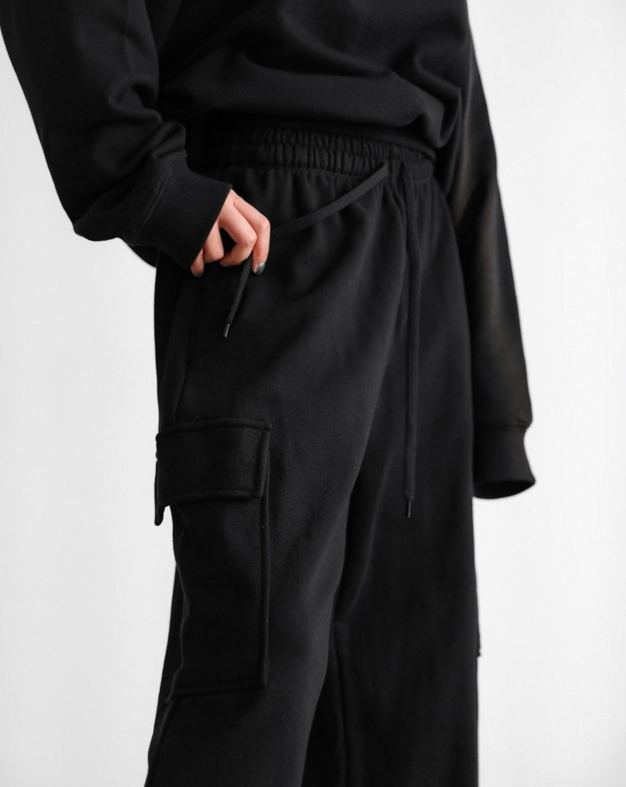 [PAPERMOON] SS / Cargo Pocket Wide Sweatpants