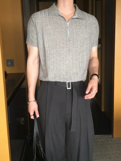 Flow Belted Wide-Leg Trousers