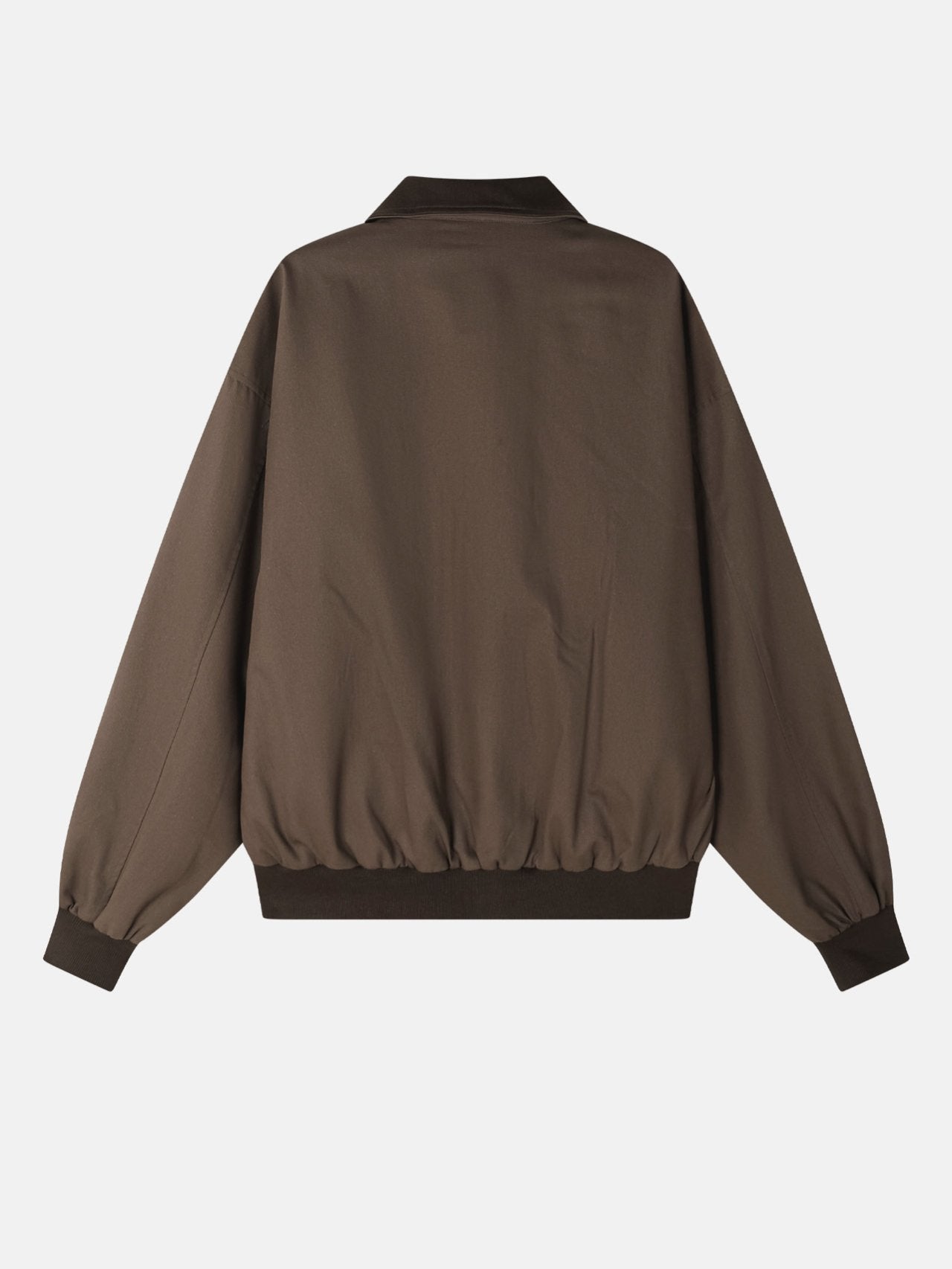 Contrast Collar Harrington Blouson – WooStore