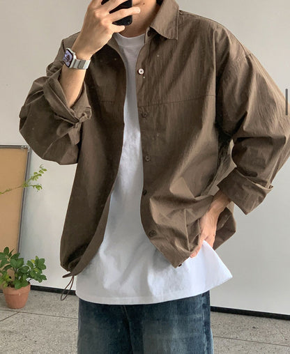 String Shirt Jacket
