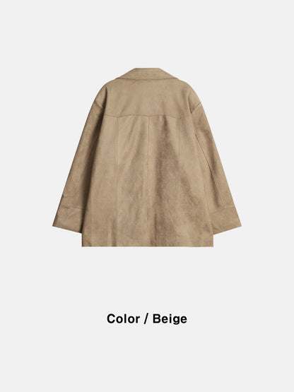 Western Suede Car Coat