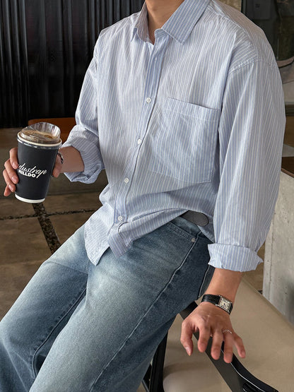 Crop Stripe Shirt