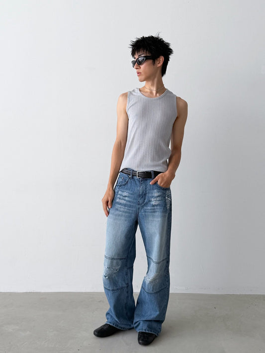 Pigment-Washed Nylon Shirt Jacket