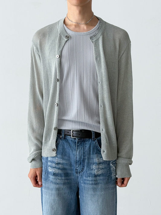 Pigment-Washed Nylon Shirt Jacket