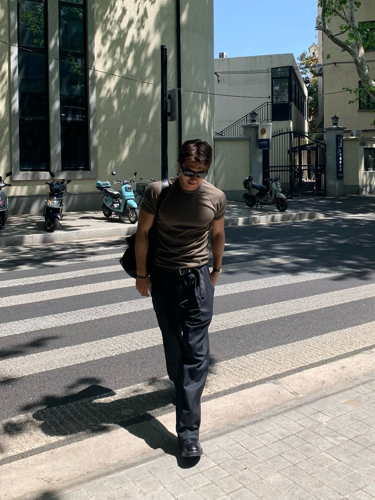 Bell Stripe Banding Pants