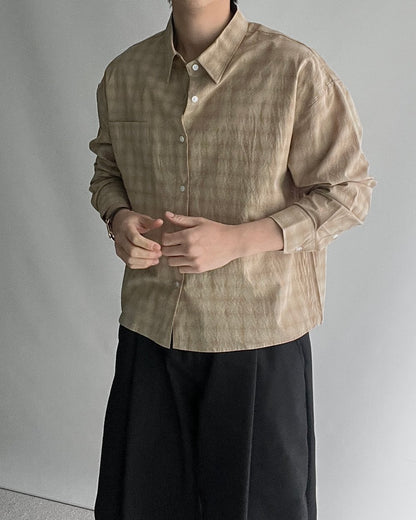 Spring Check Cropped Shirt