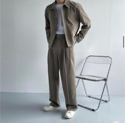 Rich Cropped Jacket Set
