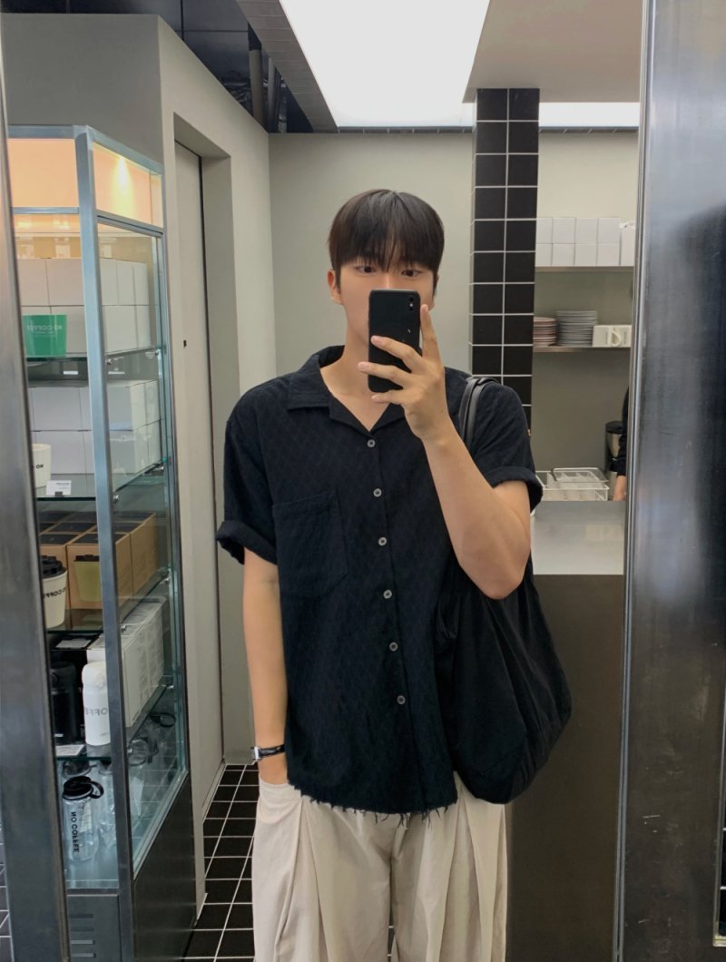 Panda Open Collar Shirt