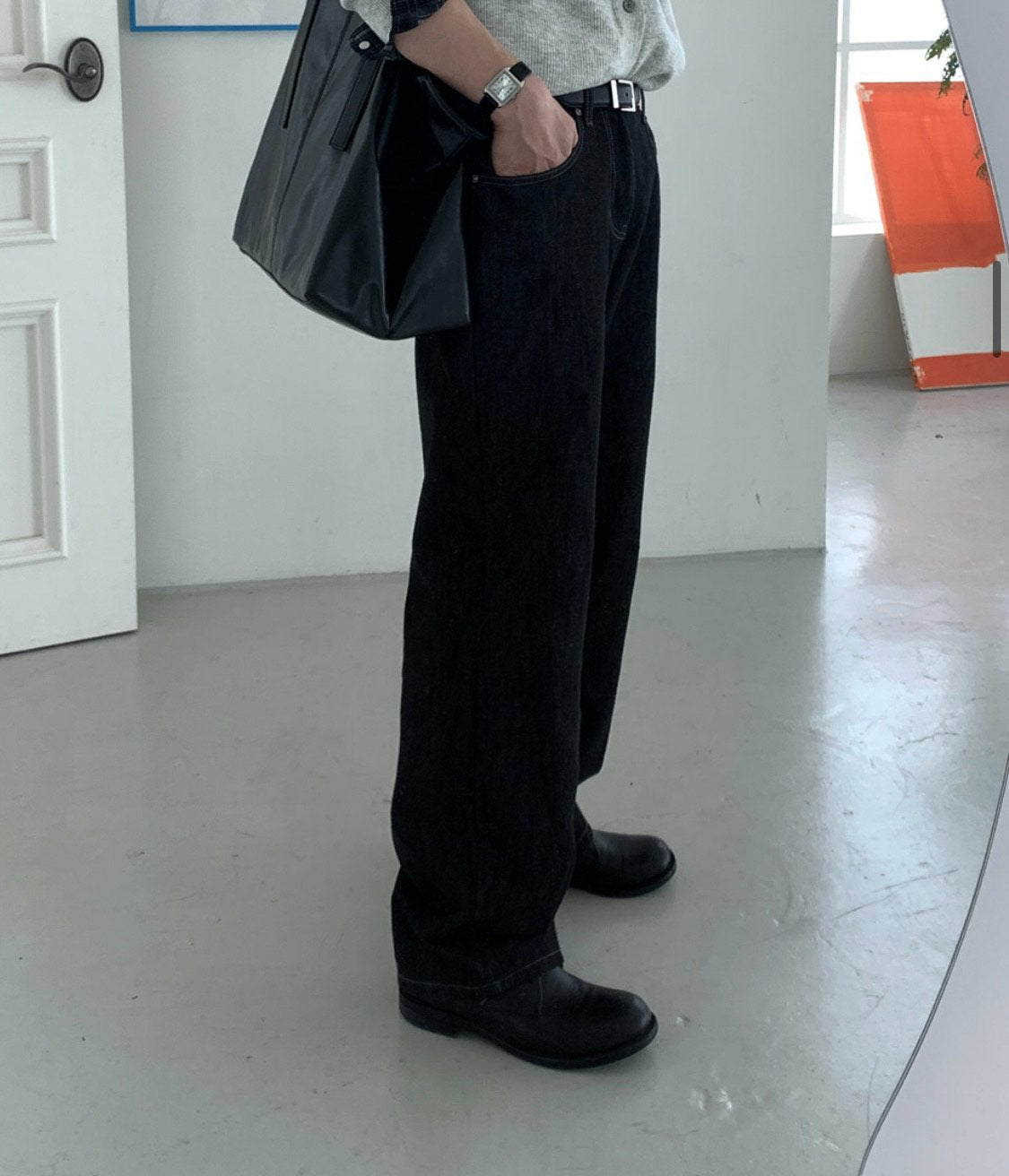 Raw Indigo Semi-Wide Denim