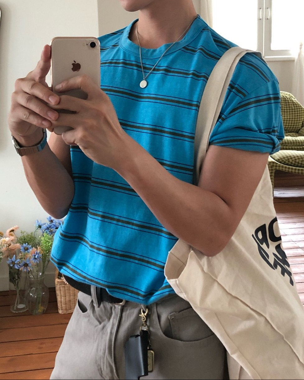 Vintage Stripe Pigment T-Shirt