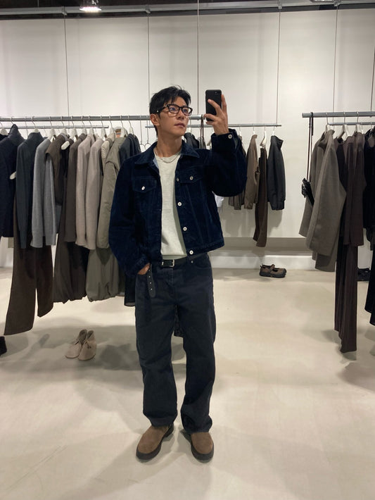 Velvet-Coated Trucker Jacket (Type 3)