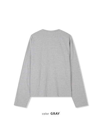 Cropped Smooth Long Sleeve Tee