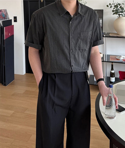 Pigment Nylon Half Sleeve Shirt