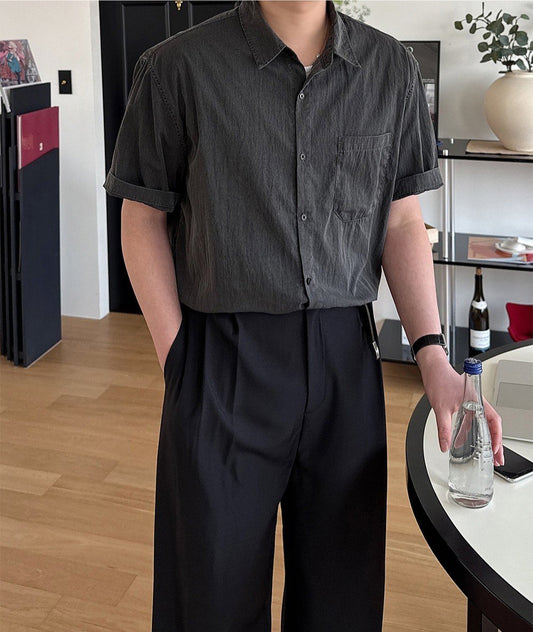Pigment Nylon Half Sleeve Shirt