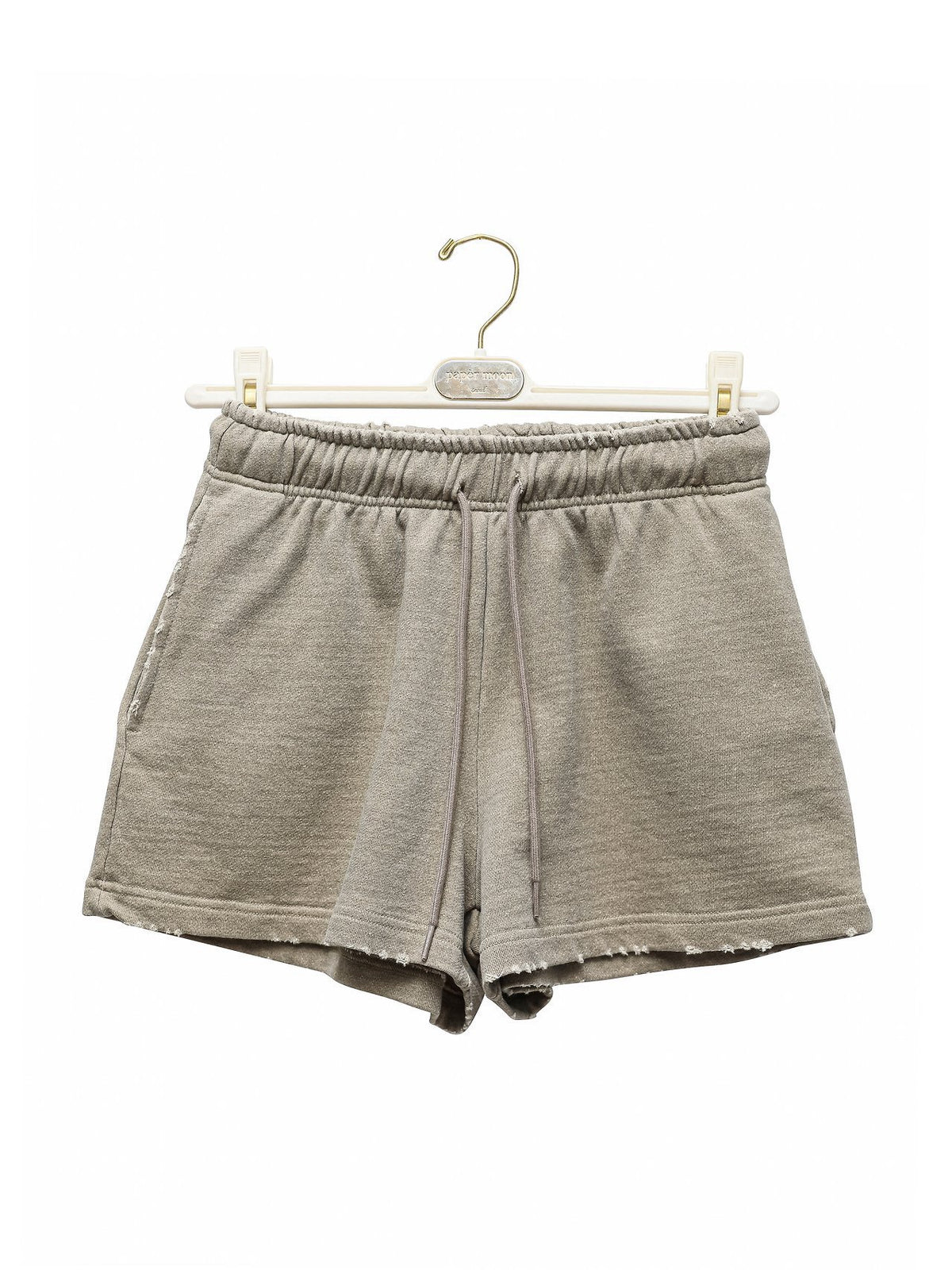 PAPERMOON Pigment Cotton Cutted Detail Sweat Shorts