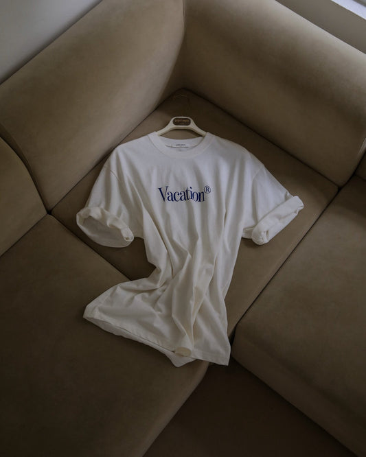 PAPERMOON ペーパームーン バケーションプリントピグメントTシャツ