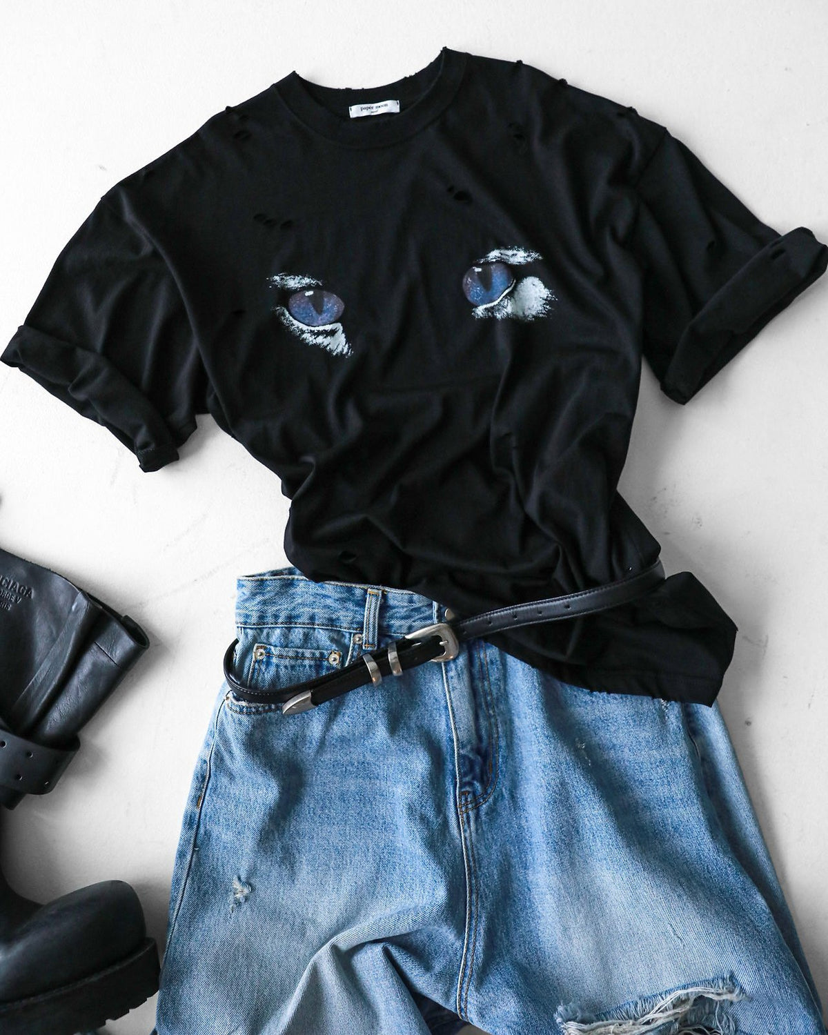 PAPERMOON ペーパームーン クラシックウエスタンバックルレザーベルト
