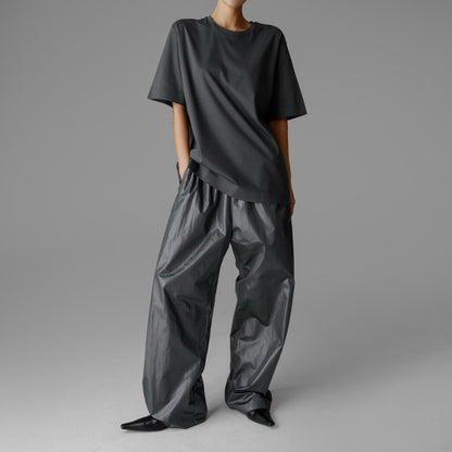 PAPERMOON ペーパームーン ラックスシルケットベーシックTシャツ