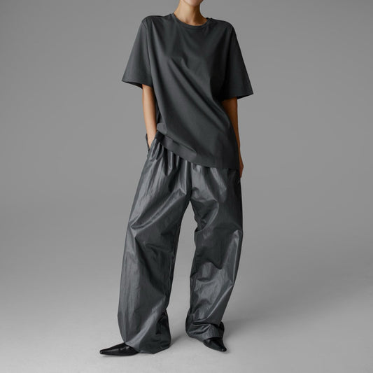 PAPERMOON ペーパームーン ラックスシルケットベーシックTシャツ