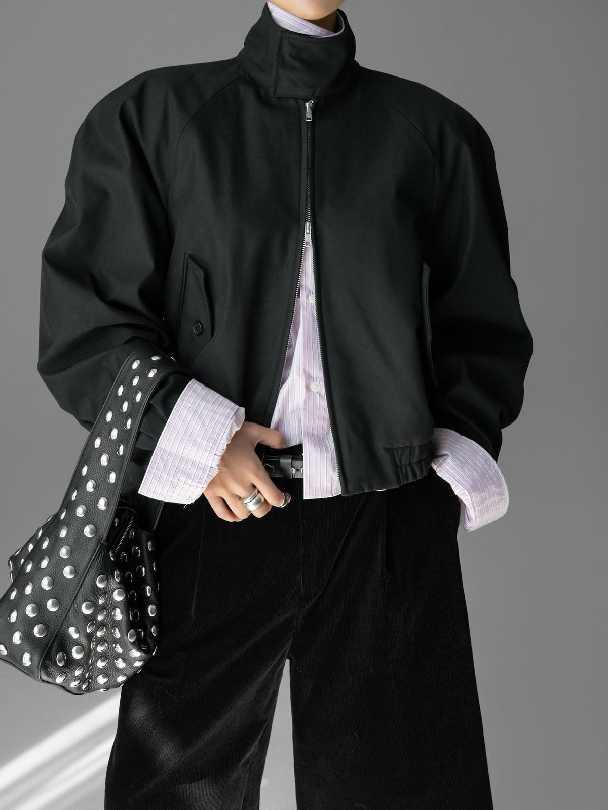 PAPERMOON High Neck Raglan Zip Jacket