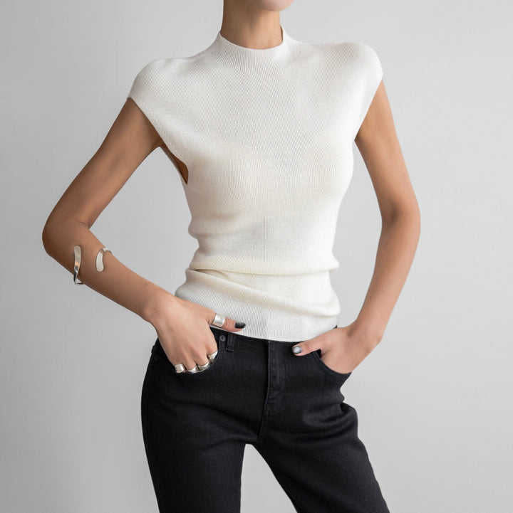 【PAPERMOON ペーパームーン】SS / Classic Wholegarment Sleeveless Knit