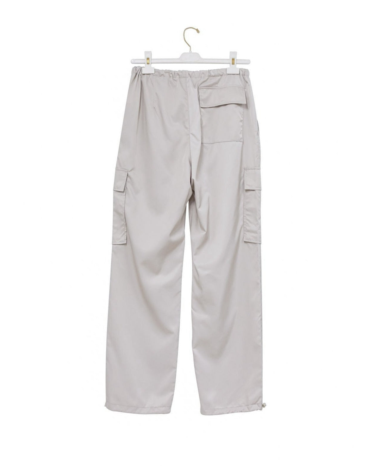 [PAPERMOON] SS / Nylon Drawstring Cargo Pocket Trousers