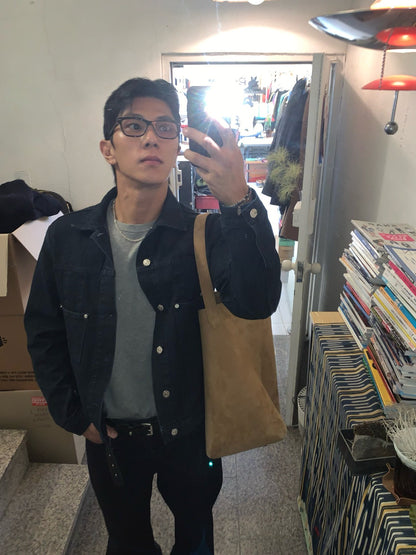 Luggage Ribbed Denim Set-up