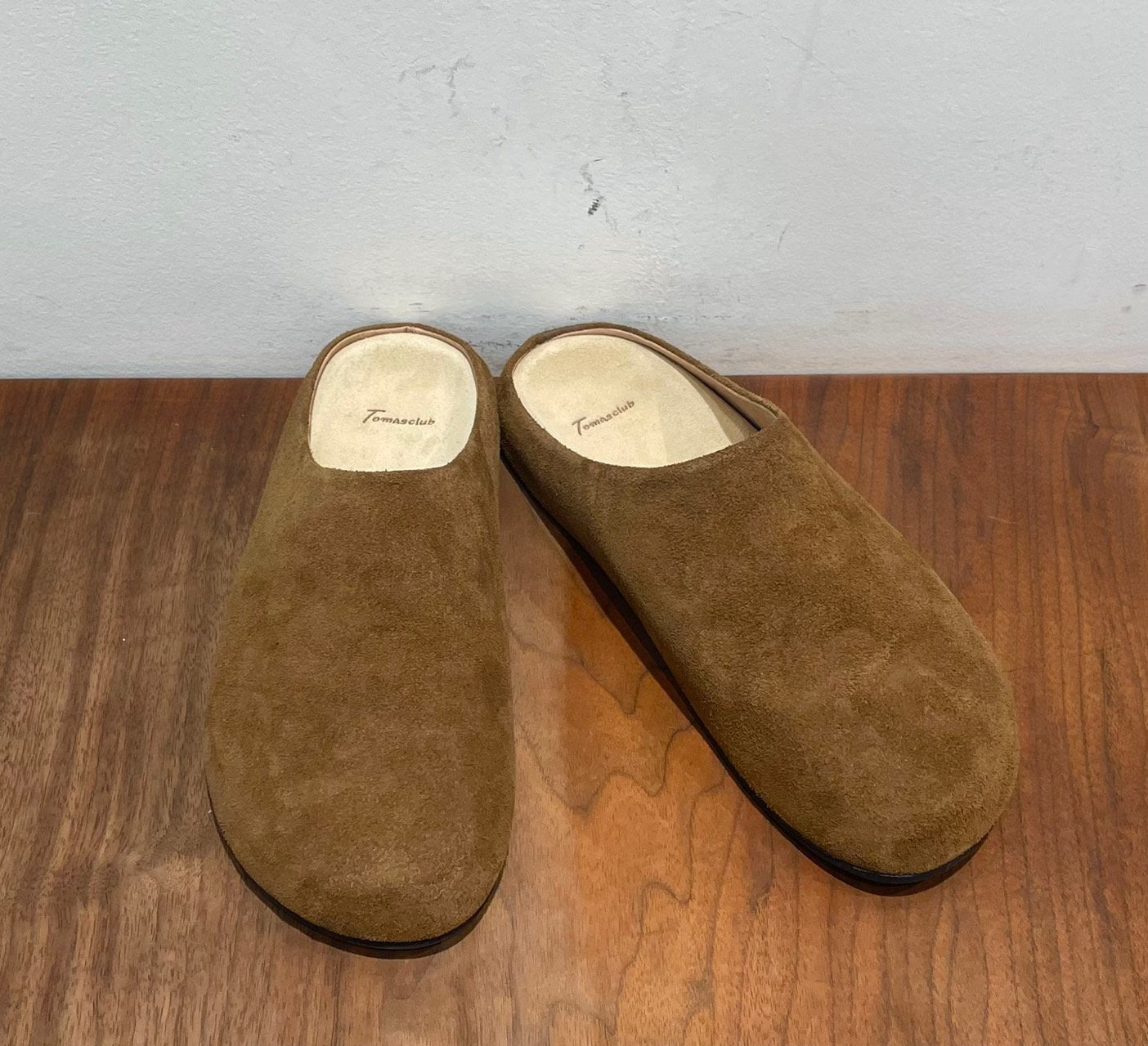Italian Suede Leather Mule Sandals