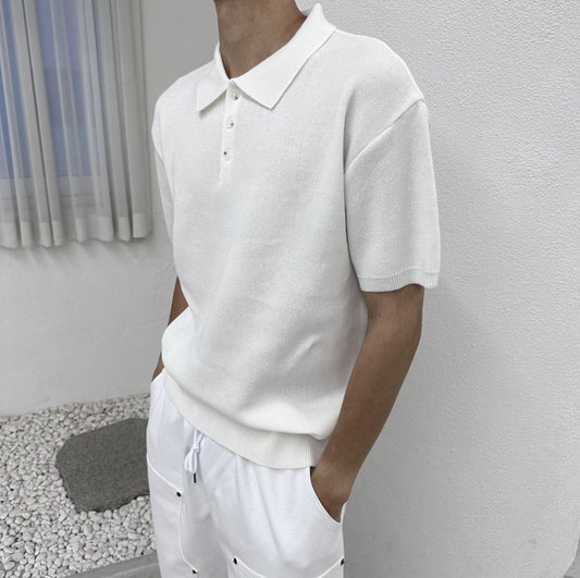 Pigment-Washed Nylon Shirt Jacket