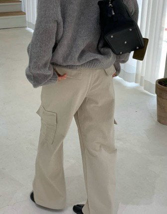 Relaxed Cargo Wide Pants