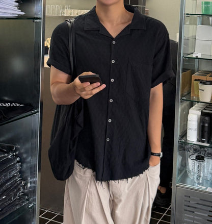 Panda Open Collar Shirt