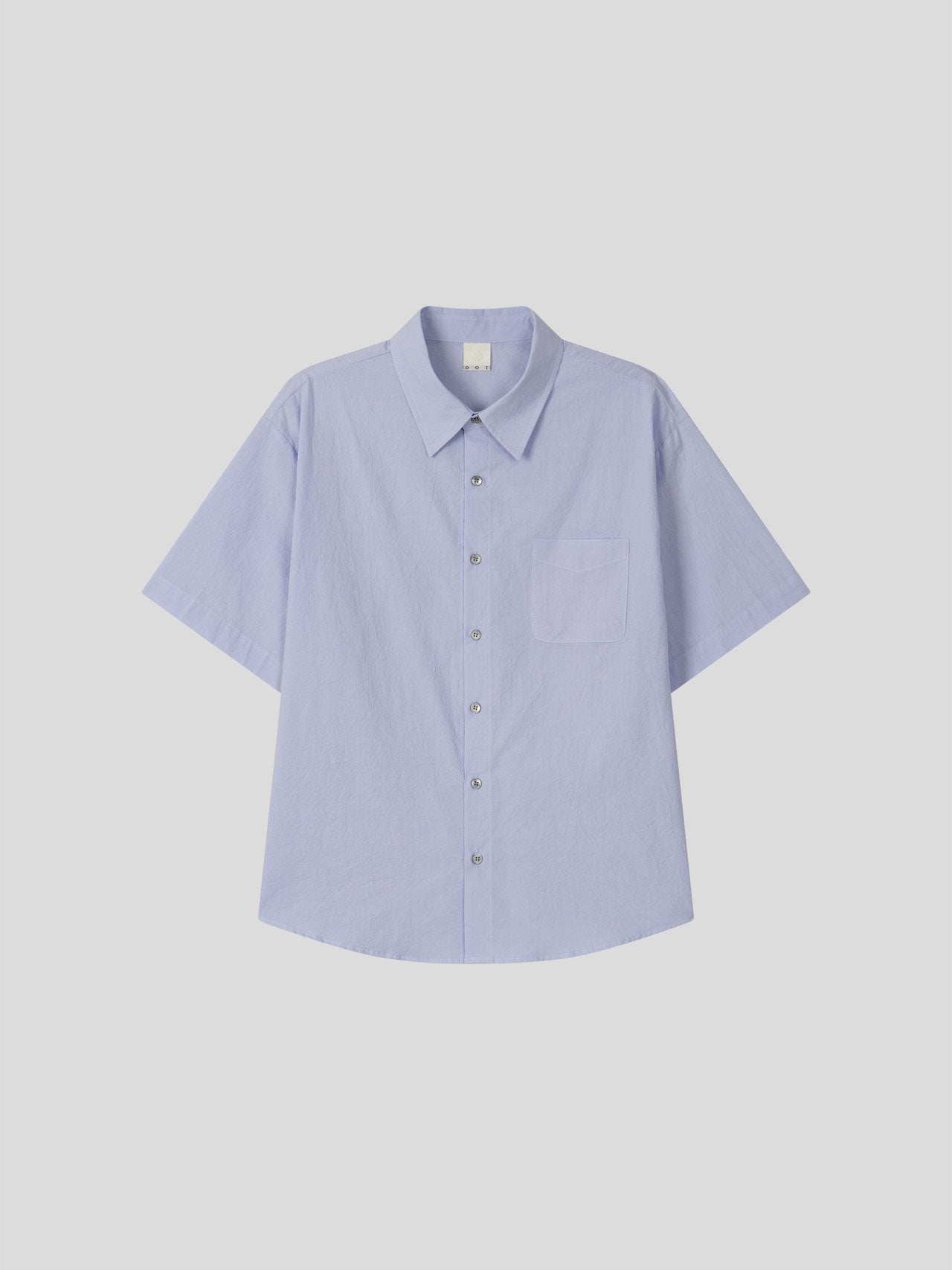 Pigment-Washed Nylon Shirt Jacket