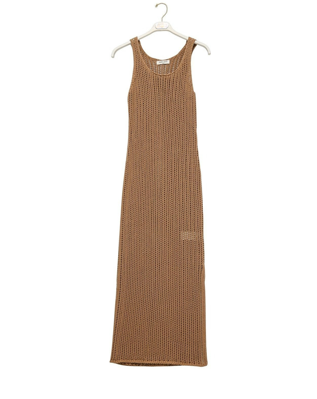 [PAPERMOON] SS / Organic Cotton One Slit Maxi Cover Up Knit Dress