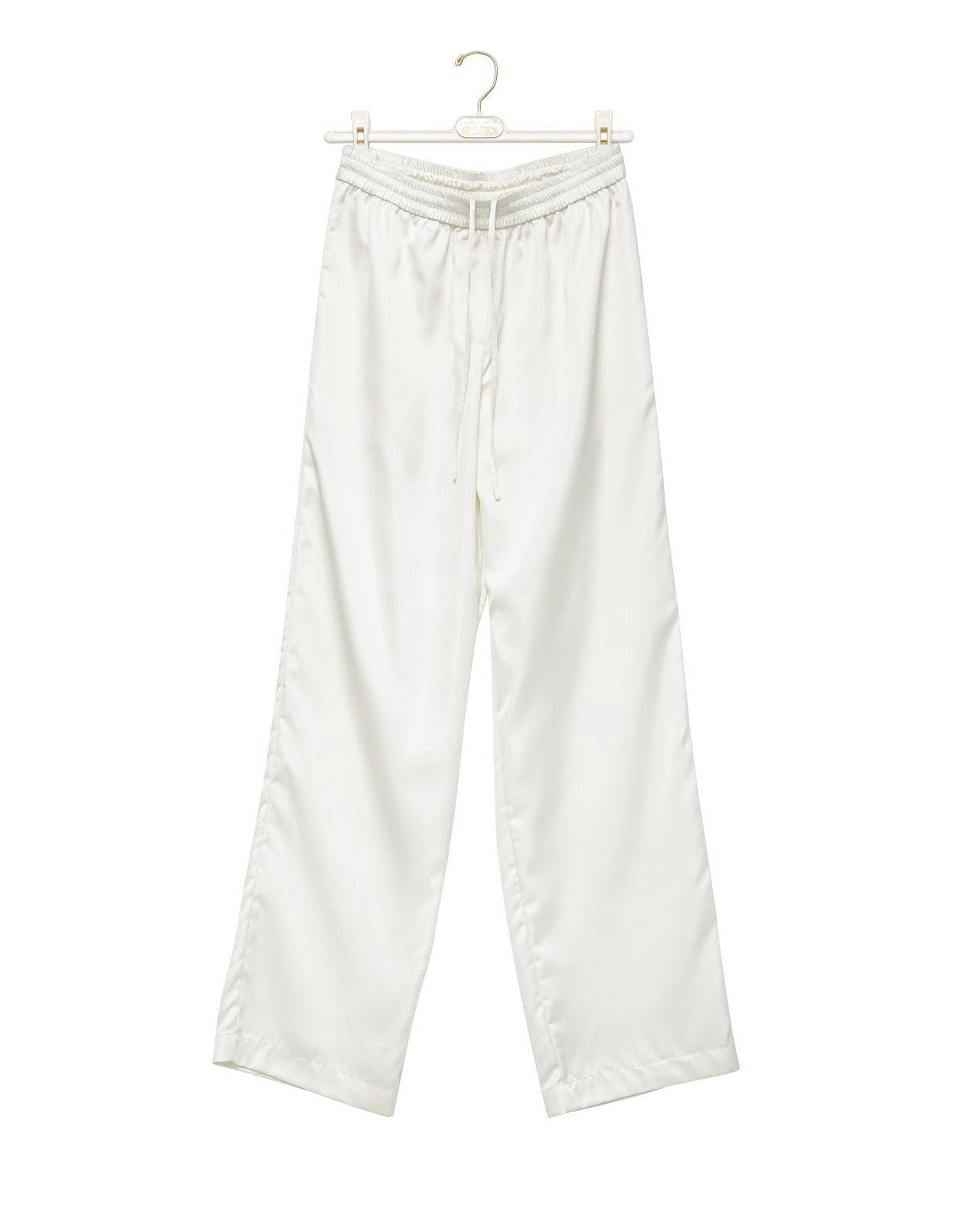 [PAPERMOON] SS / Satin Banded Wide Trousers