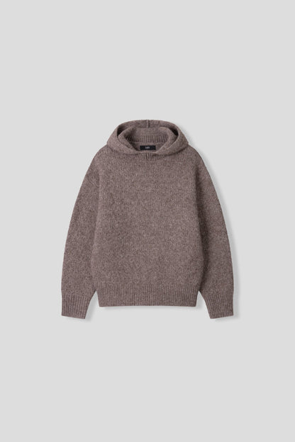 Kink Mohair Hooded Knit