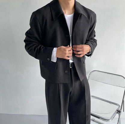Rich Cropped Jacket Set