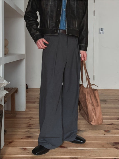 Puckered Wide Pants