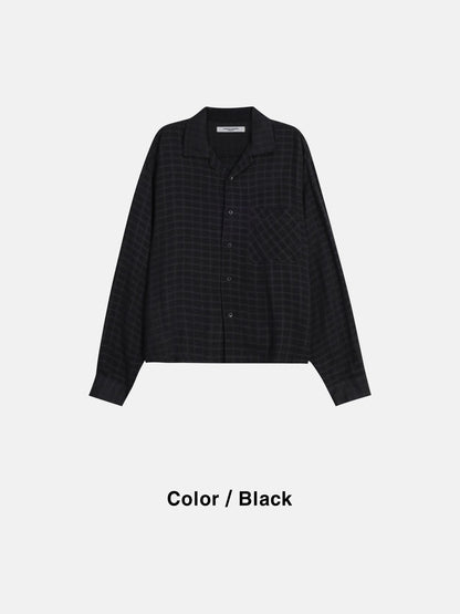 Pigment-Washed Nylon Shirt Jacket