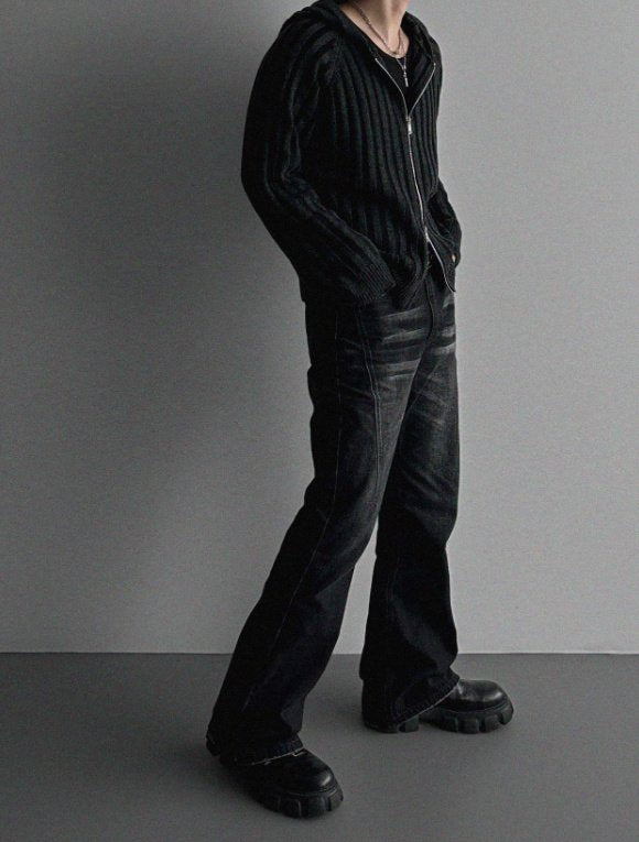 Next Wool Hooded Zip-Up Knit