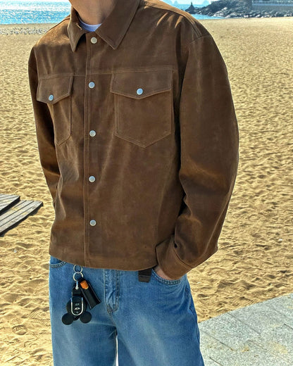 Even Suede Cropped Jacket