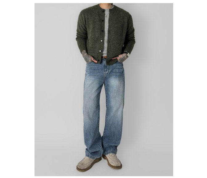 BB Light Blue Semi-Wide Back Banding Denim