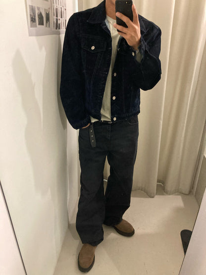 Velvet-Coated Trucker Jacket (Type 3)