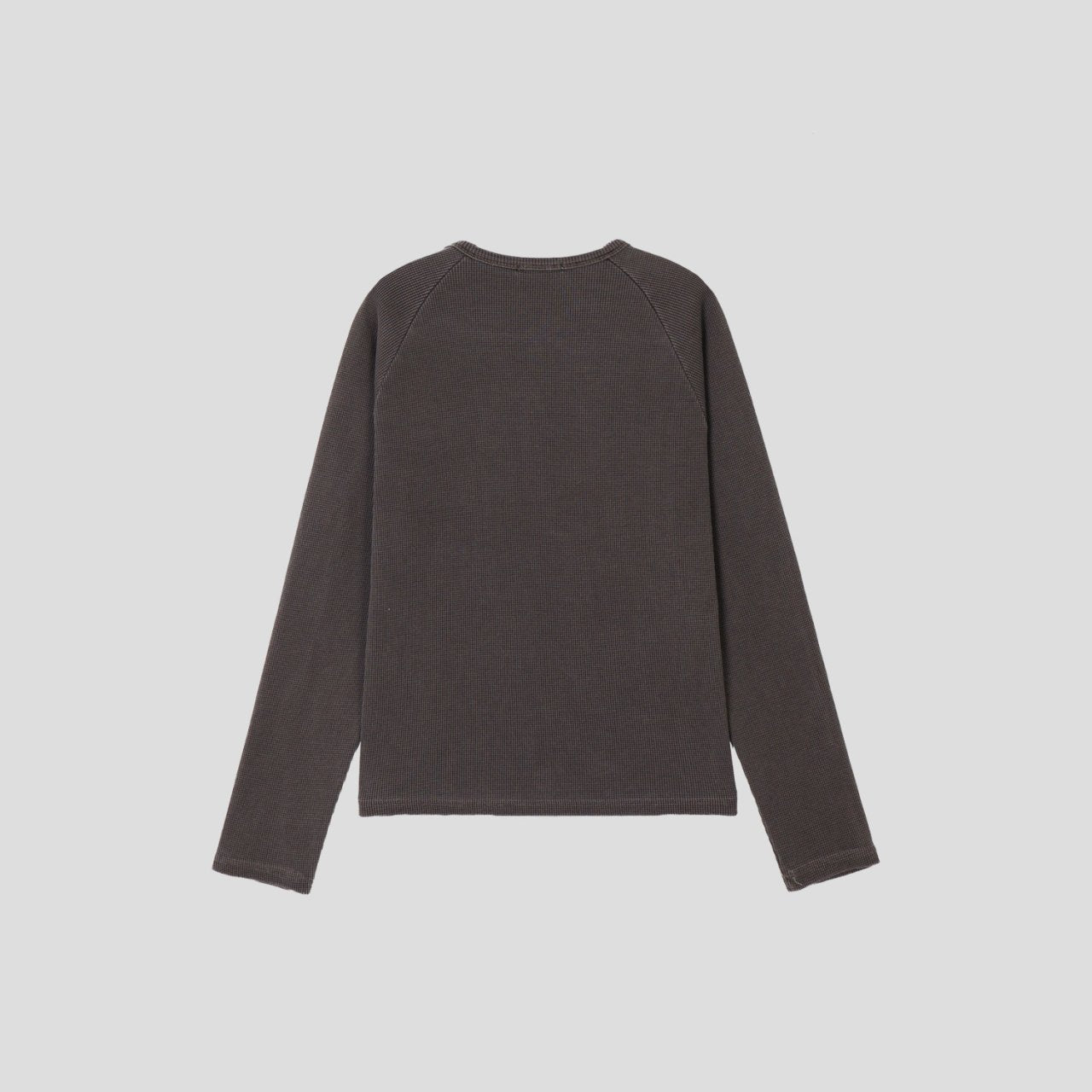 Waffle Pigment Henley Neck Tee