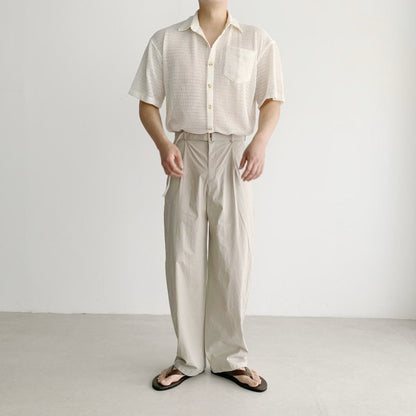Dino Cotton Belted Pants